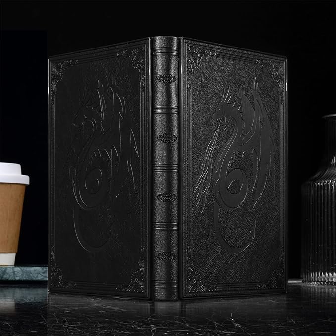Luxurious Diary with Built-in Password Lock, 180° Lay Flat Design, Lock Journal for Men & Women, Personal Planner Organizer, A5 220 Pages 120gsm Paper, 5.9 x 8.5 inches Black
