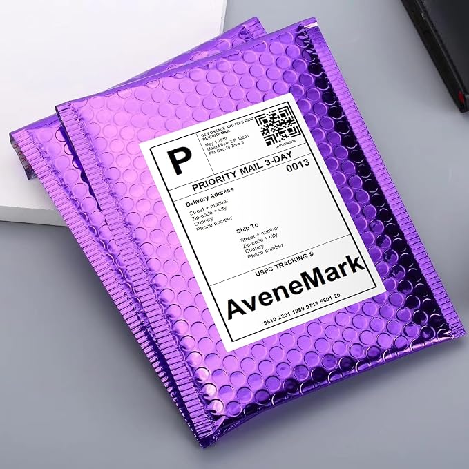 500 Sheets1000 Shipping Labels 8.5" x 5.5" Half Sheet Self Adhesive Mail Labels for Laser & Inkjet Printers, AveneMark 2 per Page Shipping Paper 5 1/2 x 8 1/2 Half Page Labels