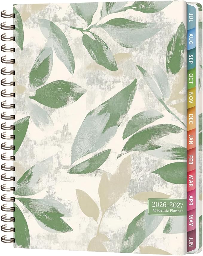 Planner 2026-2027, Weekly and Monthly Academic Planner, July 2026 - June 2027, Hardcover Calendar Agenda Book for School Year Planning, School Supplies for Teacher and Student, Letter Size(8.5'' x 11'')