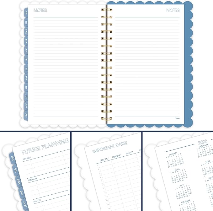 Mead Cambridge 2027 Planner, Weekly & Monthly, 15-Month Oct-Dec, 5.5" x 8.5", Summer Picnic (1863-200-27)