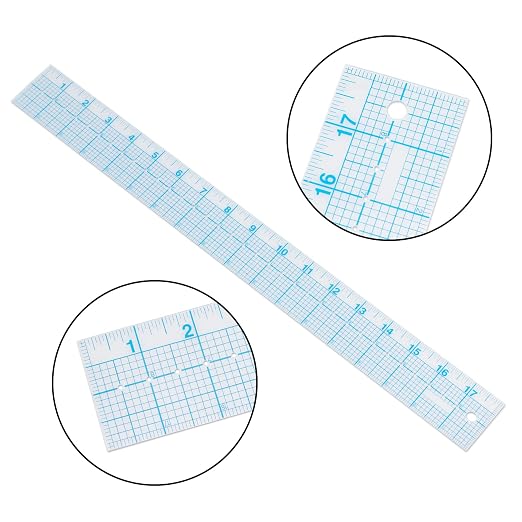 See-Thru Accurate Positioning and Marking Sewing Clear Ruler 2 x 18 inch