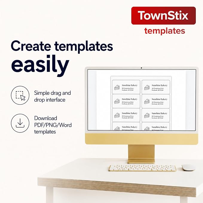 (2" x 4") 30 Sheets, Printable White Sticker Labels, Laser/Inkjet Printing - Matte, 10 per Page