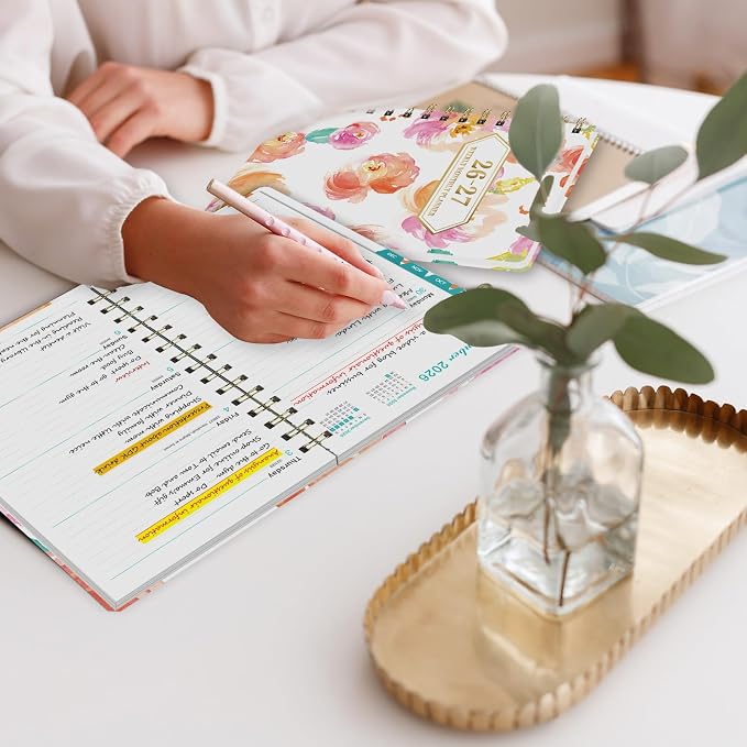 Planner 2026-2027 Weekly and Monthly Calendar Planner Jul 2026-Jun 2027 | Academic Planner with Stickers,Tabs and Pocket,Teacher Student Planning book Ideal for Office School Supplies,6.3" x 8.5"