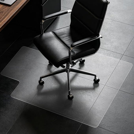 Clear Chair Mat for Hard Floor, 36" x 48" Heavy Duty Desk Mat, Convex | Durable Thick PVC, Anti-slip Grip Backing, Smooth Rolling Surface, Scratch-resistant Surface