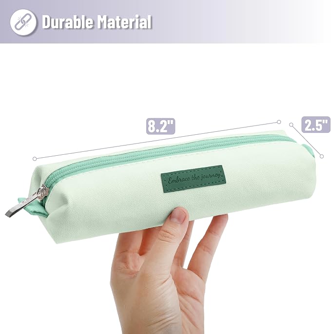 Mr. Pen- Cute Pencil Case Pouch, Multipurpose Canvas Bible Pencil Pouch | Smooth Zipper, Premium Material, Neat Stitches, Ideal for Stationery, Cosmetics, Electronics, School, Office, Travel