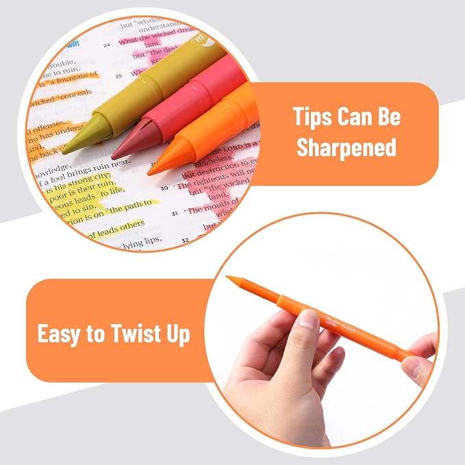 Mr. Pen- No Bleed Gel Highlighters, Dark Sunshine & Smiles, 8 Pack | Bible Highlighters and Pens No Bleed, Bible Markers for Study, Journaling, School Supplies and Accessories