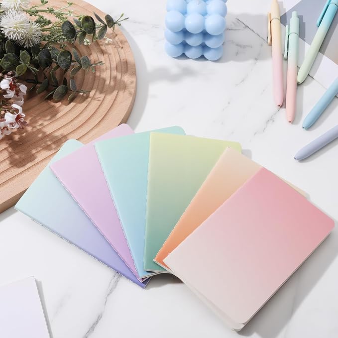 Ddaowanx Small Lined Notepads, Bulk Cute Mini Journals,3.5 x 5.5 Inches,72 Pages, Pocket Notebooks Set Colorful Cover Notebooks for Kids, Party Favors (60)