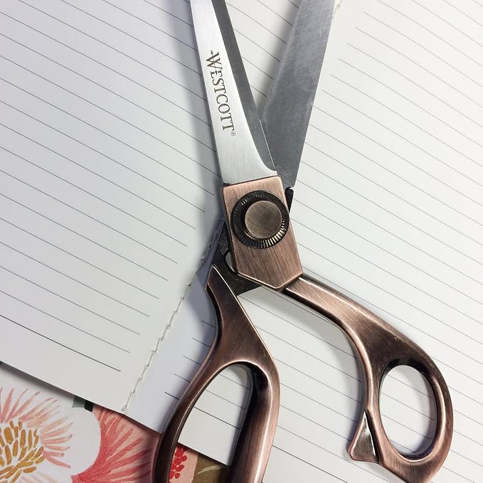 Westcott 16459 8-Inch Stainless Steel Copper-Finish Scissors For Office and Home
