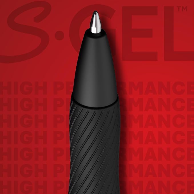 Sharpie S-Gel Pens, Bold Point (1.0mm), Black Gel Ink, 12 Count - Writing, Journaling, Note-Taking, College, Teacher Supplies, Office (Pack of 12)