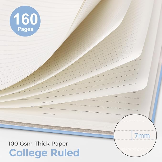 AHGXG Spiral Journal Notebook, 160 Lined Pages, A5 Size (5.7'' x 8.3'') | for Women, Journaling, Writing, Work & Office, Hardcover, 100 GSM Thick Paper (Vibrant Sunflower)