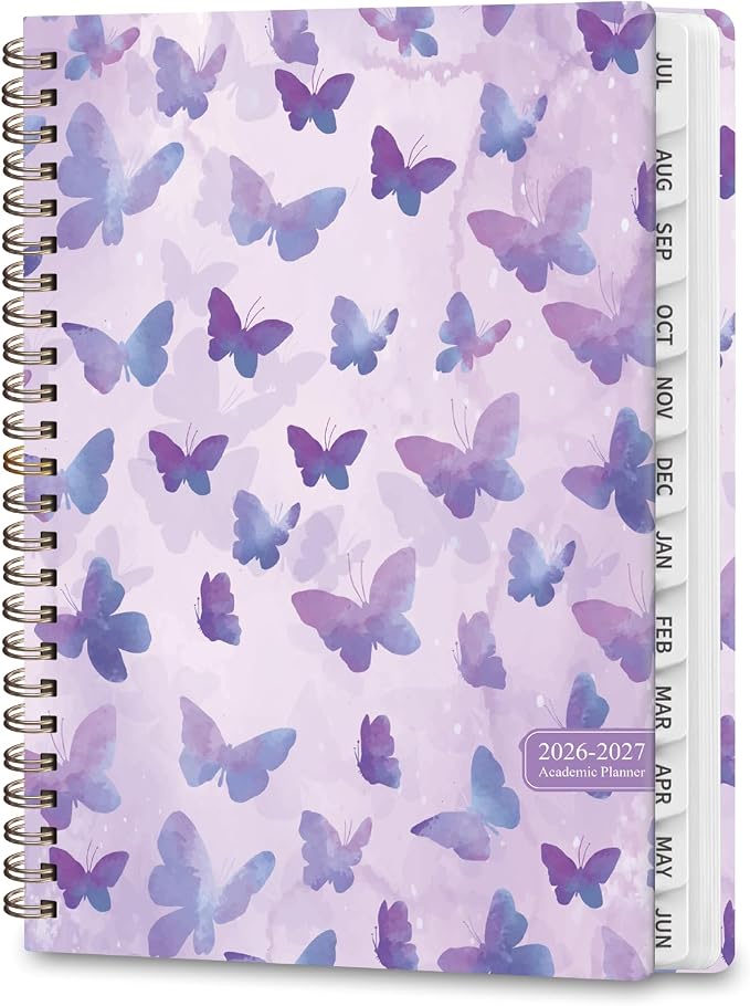 Planner 2026-2027, Weekly and Monthly Academic Planner, July 2026 - June 2027, Hardcover Calendar Agenda Book for School Year Planning, School Supplies for Teacher and Student, A5(6.3'' x 8.5'')