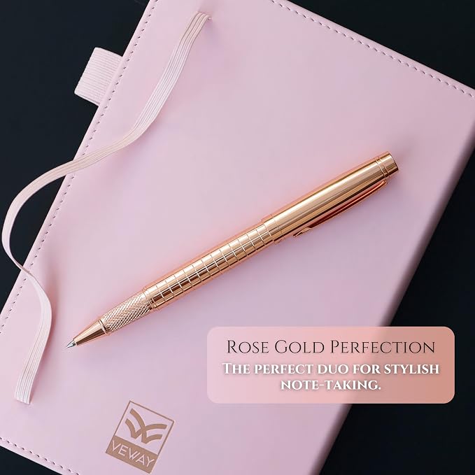 Veway Luxury Journal and Pen Set for Women - A5 Vegan Leather Notebook with Pen - 224 Lined Pages, Index & Gift-Ready Packaging (Eternal Tree of Life)