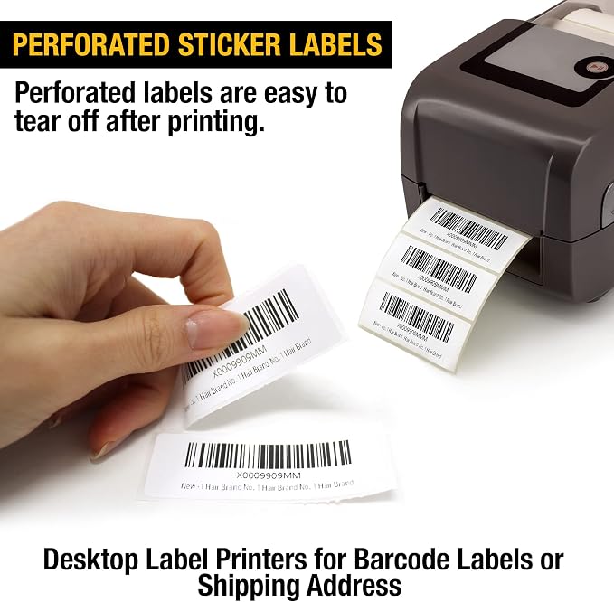 2 5/8" X 1” Direct Thermal Labels 2000 Per Roll Perforated | Quality 2 5/8" x 1” direct thermal labels 2000, designed for everyday use.