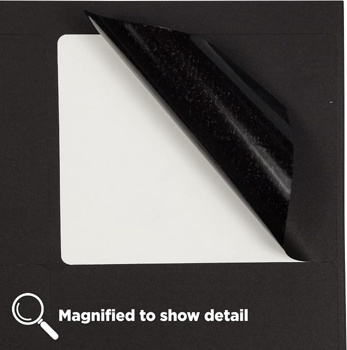 JAM PAPER Shipping Address Labels - Large - 3 1/3 x 4 - Black - 120/Pack