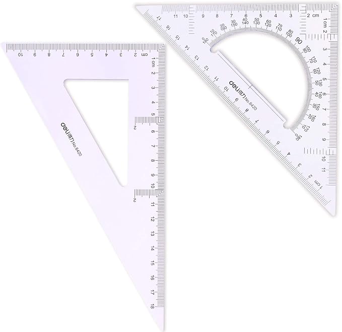 Large Triangle Ruler Square Set,Triangle Protractor,2 pieces