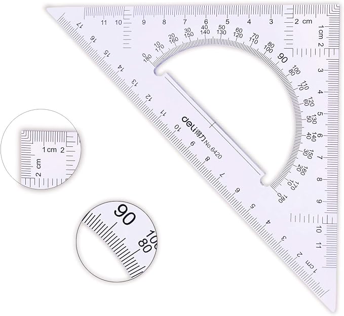 Large Triangle Ruler Square Set,Triangle Protractor,2 pieces