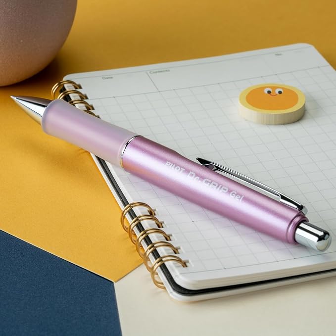 Pilot Dr. Grip Limited Gel Pen, Black Ink, Single Pen | Ideal for School, Journaling & Office Writing