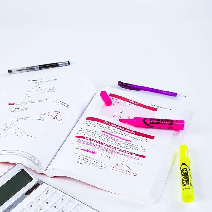 Avery Hi-Liter, Desk Style, Chisel Tip, 24 Pink and Yellow Highlighters (98189)