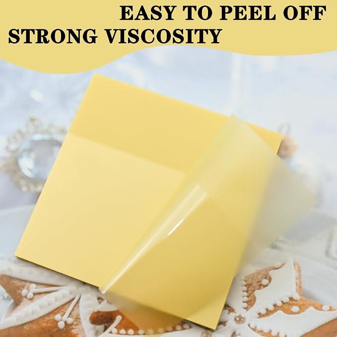 YOUDEFUL 800Pcs Transparent Sticky Notes, Morandi Yellow Clear Sticky Notes, 3"x3" Waterproof Translucent Sticky Note Pads, Index Tabs, Clear Post it Notes for Bible Study, See Through Sticky Notes