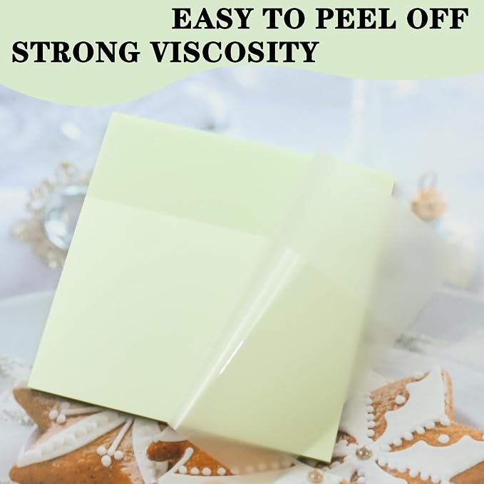 YOUDEFUL 800Pcs Transparent Sticky Notes, Morandi Teal Clear Sticky Notes, 3"x3" Waterproof Translucent Sticky Note Pads, Index Tabs, Clear Post it Notes for Bible Study, See Through Sticky Notes