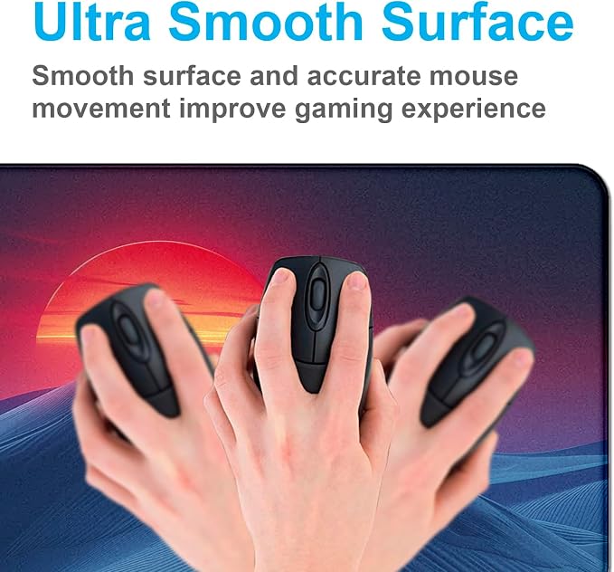 Mountain Top Scenery Mouse Pad Sunset Mountain Computer Decorative Desk Pad | Large Extended Mouse Pad; Full Desk Coverage; Waterproof Coating; Stable Anti-Slide Base For Gaming, Office, Study Daily Use