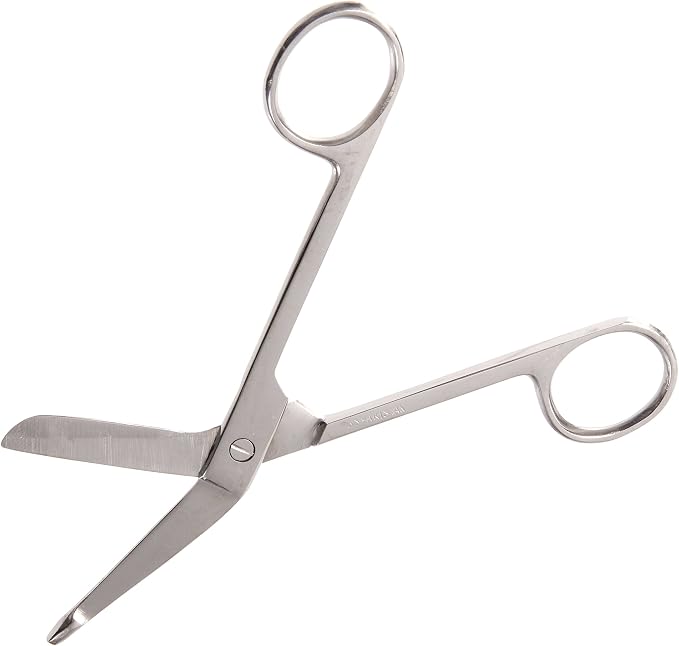 MABIS Precision Lister Bandage Scissors Shears, Stainless Steel, 5.5 Inches