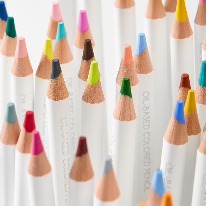 MEEDEN Artist Colored Pencil Set: 72 Count Vibrant Colors Drawing Pencils with Professional Oil Based Soft Core for Arts & Crafts - Smooth Writing, Easy Blending Shading & Layering