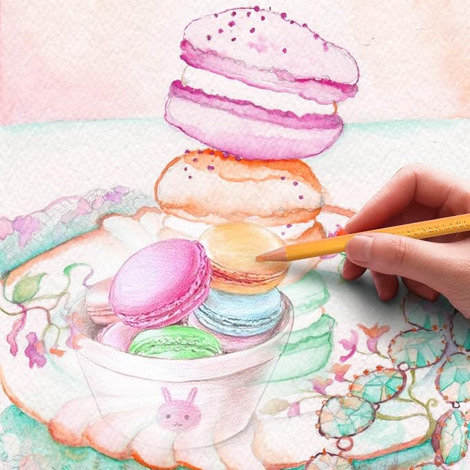 50 Macaron Pastel Colored Pencils, Premium Soft Core Coloring Pencils for Adult Coloring Books, Professional Art Drawing Pencils for Shading Kids Sketching Drawing Beginners…