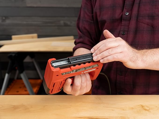 Arrow ET501F Corded 5-in-1 Professional Electric Staple and Nail Gun, Wire Stapler, and Brad Nailer for Upholstery, Framing, Insulation, Crafts, Fencing, and Cable, Black/Red | Corded Professional Electric Staple and Nail Gun for Upholstery, Framing, I...