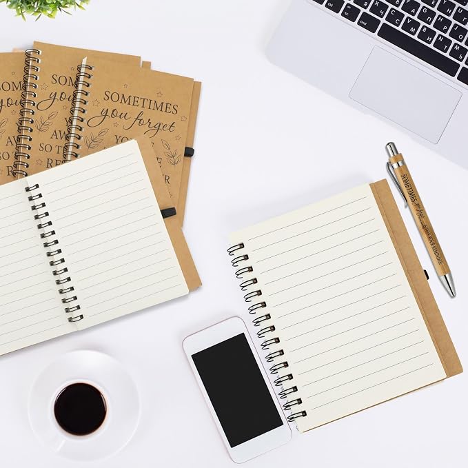 Yeaqee 100 Pcs Employee Appreciation Gifts Inspirational Gifts Set Mini Spiral Notebooks with Pen May You Be Proud of The Work You Do Motivational Thanks Gift for Staff Coworkers (Motivational Style)