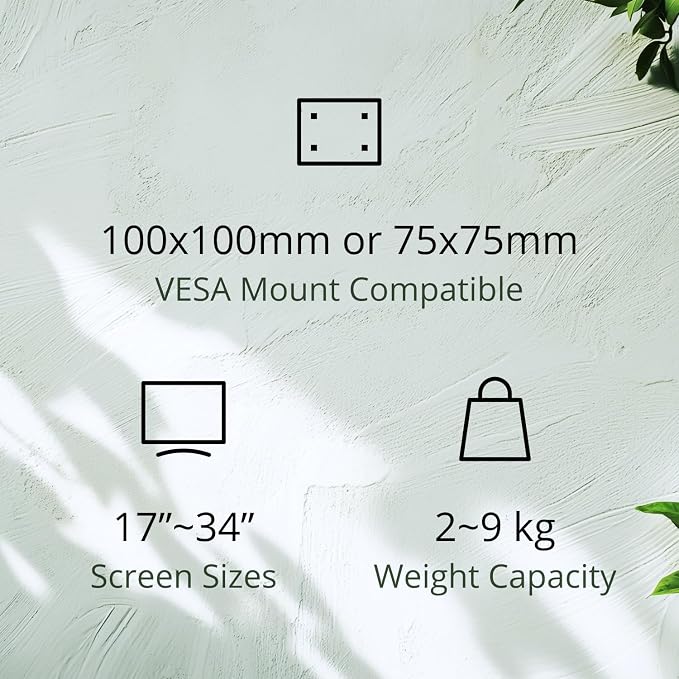 AOC Dual Monitor Stand Arm Desk Mount for 17-34 Inch Monitors, AM420G | Support 4.4-19.8 lbs, Mechanical Spring, C-Clamp & Grommet Mount, Height Adjust, Full Motion, VESA 75x75/100x100