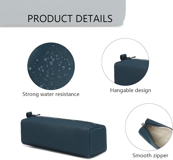 Pencil Case Lightweight and Durable Ideal Pencil Pouch for School and Office Supplies (Royal Blue,Oxford)