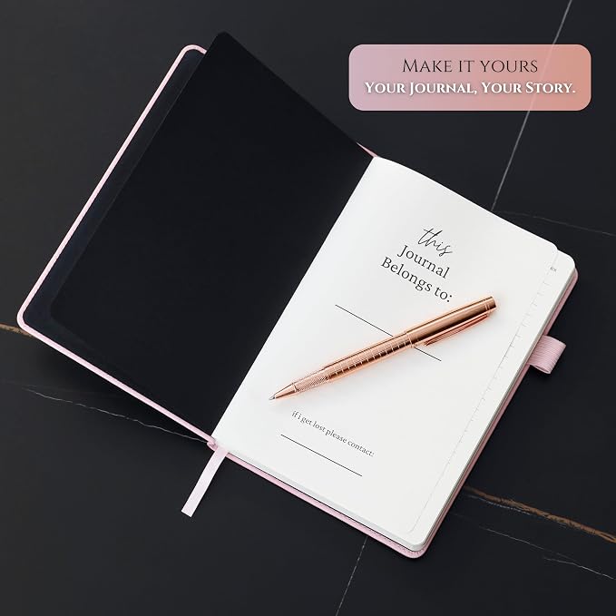 Veway Luxury Journal and Pen Set for Women - A5 Vegan Leather Notebook with Pen - 224 Lined Pages, Index & Gift-Ready Packaging (Enchanted Butterfly)