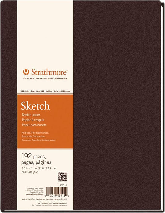 Strathmore Art Journal, Sketchbook, 11x14 inch, 96 Sheets - Artist Sketch Paper for Drawing, Illustration, Art Class Students