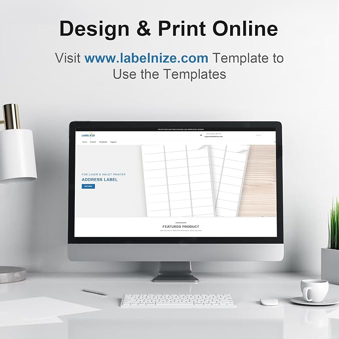 Address Labels, 2/3" x1-3/4 Shipping Address Labels for Inkjet & Laser Printers, Return Address Labels Compatible with 5195, 8195 and 18294 Labels, Easy to Peel (1500 Labels, 25 Sheets)