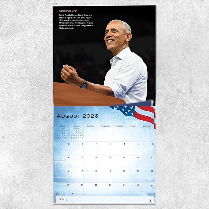 African American Expressions 2026 Wall Calendar Gift – The Obamas – Monthly Calendar Celebrating Black Culture & History, 12x12 Hanging Calendar, 16 Months