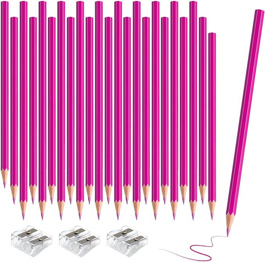 36 Pack Pink Colored Pencils for Kids, Pre-sharpened Art Pencils Back to School Supplies Set, Drawing Sketching Pencils for Students, Teachers, Classroom
