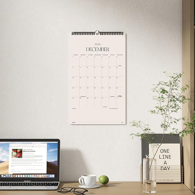 Jotsome Wall Calendar 2026-2027, Large Monthly Wall Calendar From August 2026 to December 2027 11x17 inch for Home and Office, Easy Planning, Gift for the Holidays