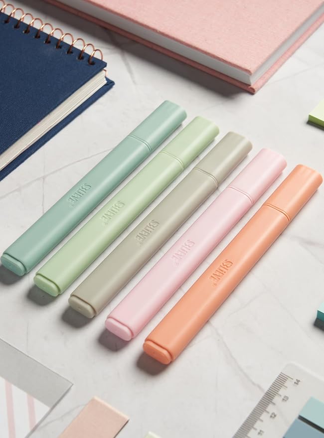BLIEVE Bible Highlighters No Bleed Through, Chisel Tip, 5 Pack