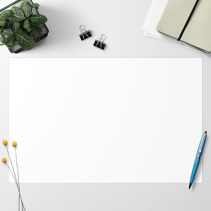 321Done Blank Notepad & Memo Pad, Unlined Writing Pads - 50 Tear-Off Sheets, 5.5x8.5 Notepads, Note Pads, Note Paper, Scratch Pad, Plain White 70 lb Paper, Chipboard Backing, Made in USA