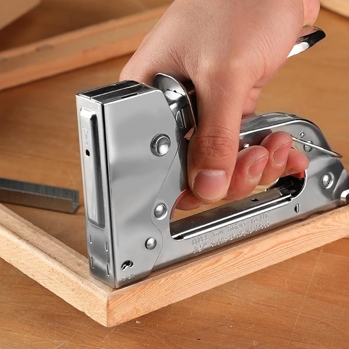 Arrow JT27 Light Duty Staple Gun Kit with 2000 Pieces JT21 3/8" Staples | Thin Wire Manual Stapler for Upholstery, Crafts, Decorating, and Repairs, Lightweight Chromed-Steel Housing