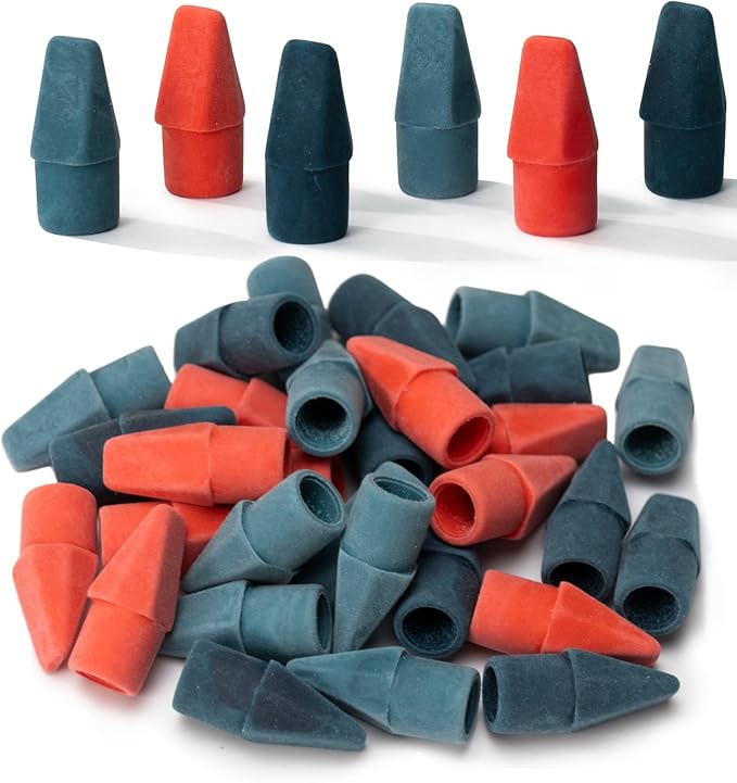 Mr. Pen- Pencil Erasers Toppers, 30 Pack, Colorful | Mr Pen Erasers for Pencils
