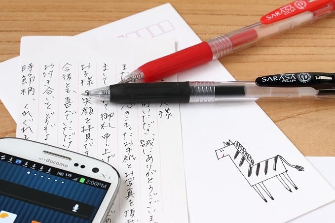 Zebra Sarasa Clip Gel Ink Ballpoint Pen, 0.4mm, 10 Color Set (JJS15-10CA)