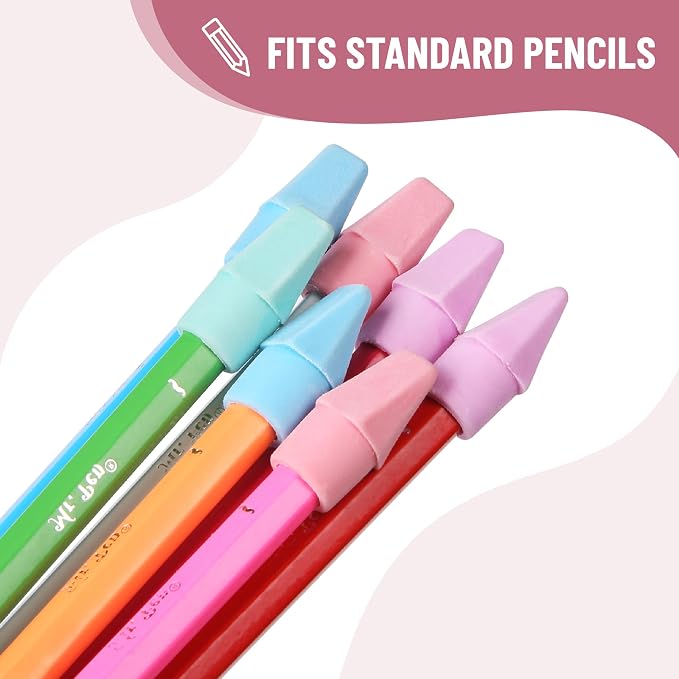 Mr. Pen- School Eraser Combination Set, 66 Pack, Pastel Colors | Latex Free Erasers for School, Office, Art Sketching, Homework, Exams, Clean Smudge-Free Correction