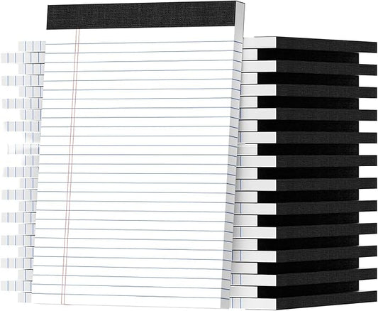Legal Pads 8.5 X11, Narrow Ruled Notepads, 24 Pack, 50 Sheet/Pad | White Legal Pads, Tear Off Notepad, Perforated Writing Pad, Notebook Paper College Ruled, Notepads For Office Home School