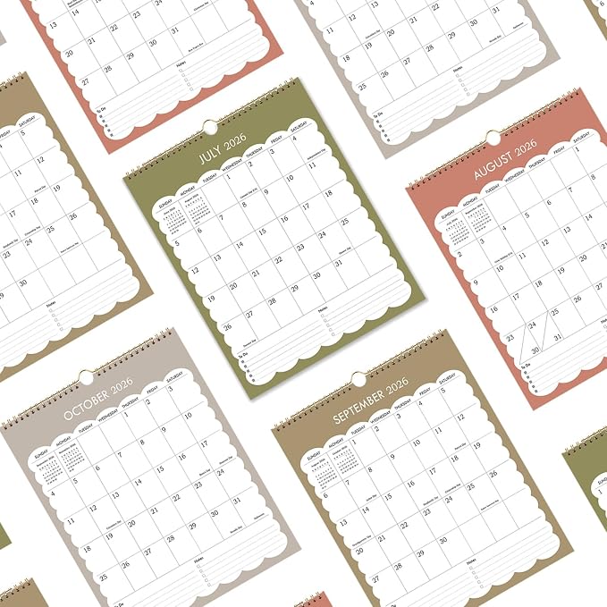 2026-2027 Wall Calendar - 2026 Vertical Wall Calendar Runs from Now to June 2027, 11.5" x 14.5", Strong Twin-Wire Binding, Thick Paper, Modern Calendar for Office, School, Home
