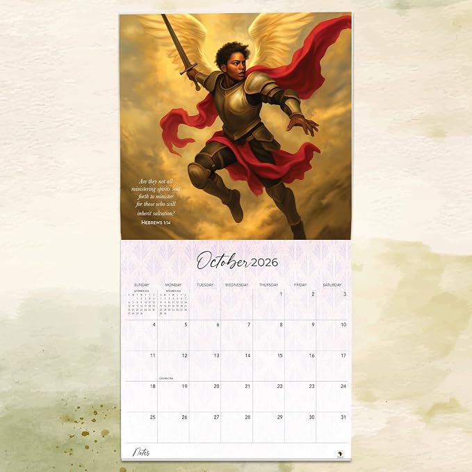 African American Expressions 2026 Wall Calendar – Walking by Faith – Monthly Calendar Celebrating Black Culture & History, 12x12 Hanging Calendar, 16 Months – Christian Gifts for Women