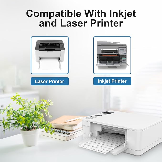 Address Labels, 2/3" x1-3/4 Shipping Address Labels for Inkjet & Laser Printers, Return Address Labels Compatible with 5195, 8195 and 18294 Labels, Easy to Peel (1500 Labels, 25 Sheets)