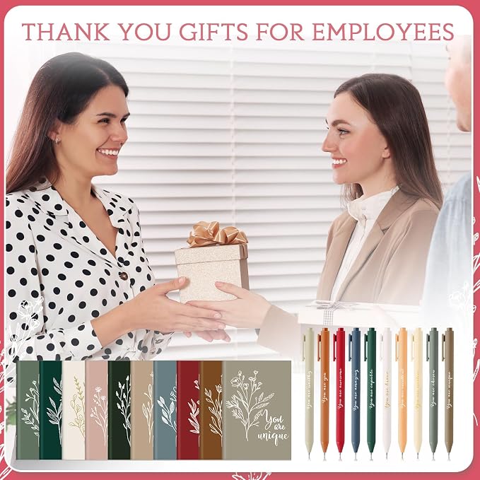 Affrolling 100 Pcs Inspirational Notebooks Bulk Motivational Mini Notepads with Pen Aesthetic Back to School Gift for Students Teacher Nurse Employee Coworker Office Classroom Rewards (Joyous Colors)