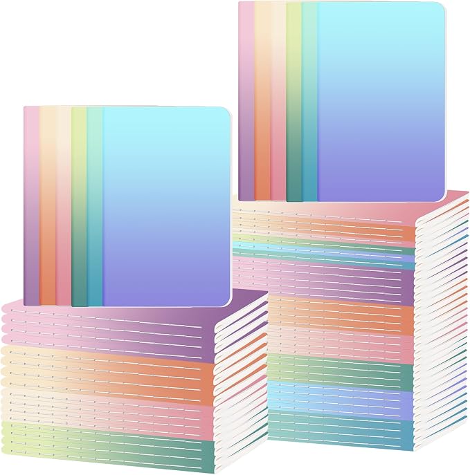 Ddaowanx Small Lined Notepads, Bulk Cute Mini Journals,3.5 x 5.5 Inches,72 Pages, Pocket Notebooks Set Colorful Cover Notebooks for Kids, Party Favors (60)